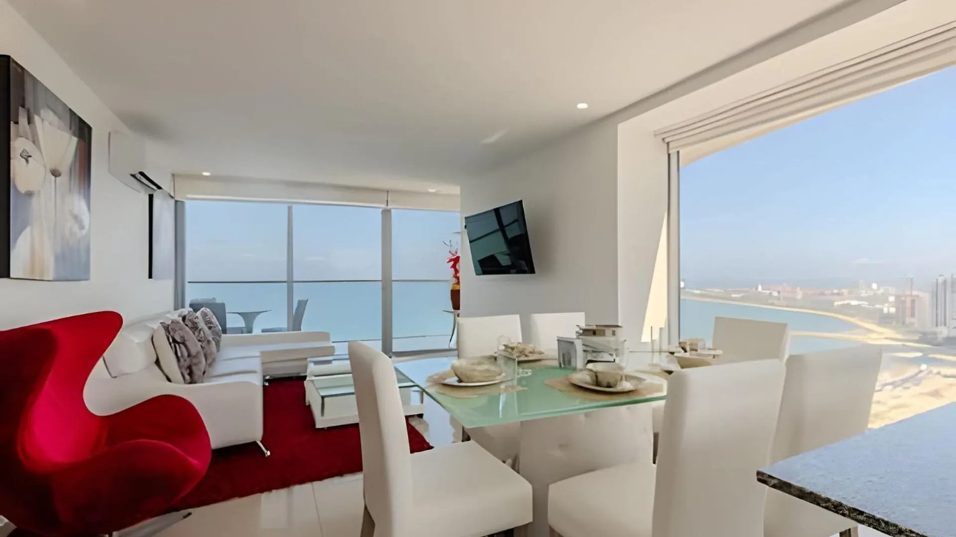 Panoramic Sea View & Historic Center “Morros City” Cartagena Apartment
